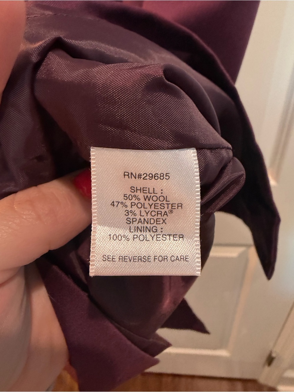Pendleton Petite Sheath Dress Plum Short Sleeve Career Women's 16 - Picture 8 of 9